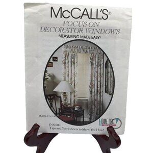 McCalls Focus On Decorator Windows Measuring Made Easy Tips Worksheets DIY 90s